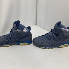 NIKE　AIR JORDAN 6 RETRO/エアジョーダンレトロ/ブルー/384664-400/27.5cm/ネイビーの画像