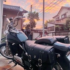 車検あり！LEDバルカン400 黒 アメリカン　ETC サイドバッグの画像