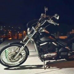 車検あり！LEDバルカン400 黒 アメリカン　ETC サイドバッグの画像