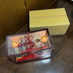 雛人形セット 伝統的デザイン ケース付き　寿光作の画像
