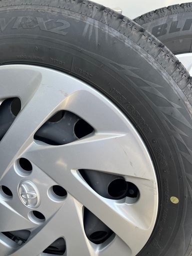 【お譲り先決定】スタッドレスタイヤ 4本セット スノータイヤBRIDGESTONE VRX2 175/65R15 ホイール・ナット付き