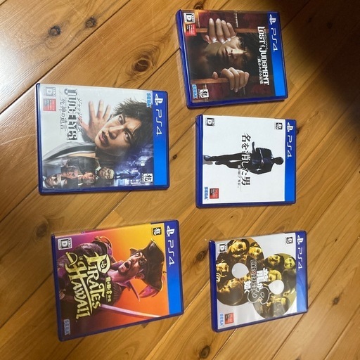 ps4 ソフト　5タイトル　ロストジャッジメント　龍が如く8