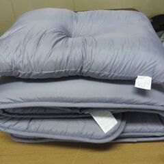 6-2　未使用/新品　訳あり洗える　枕+敷布団　２点セット　 抗...