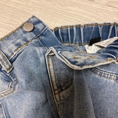 女の子　パンツ　デニム　ズボン　95 100 リボン　服の画像