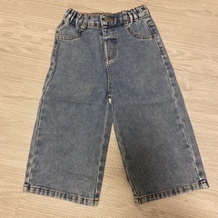 女の子　パンツ　デニム　ズボン　95 100 リボン　服