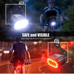 自転車テールライト★LED★防水★USB充電★モード7種類★リアライト★テールランプの画像