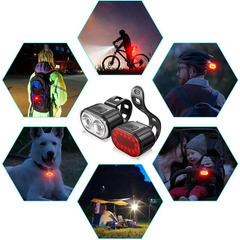 自転車テールライト★LED★防水★USB充電★モード7種類★リアライト★テールランプの画像