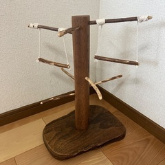 【小鳥用】ブランコ付止まり木