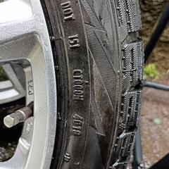 中古　アルミホイール付きスタッドレスタイヤ(指定場所引き渡し限定　ICE A SIMMETRICO PLUS　215/45 R17)4本セット　6/17 AMまで受付の画像