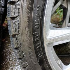 中古　アルミホイール付きスタッドレスタイヤ(指定場所引き渡し限定　ICE A SIMMETRICO PLUS　215/45 R17)4本セット　6/17 AMまで受付の画像