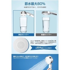 大特価品‼️新入荷✨Eaimiu シャワーヘッド  節水 塩素除去 3モード 分解洗浄 高水圧 低水圧 シャワーヘッド 360°調整 水圧　ホワイト　シンプル　ナノバブルの画像