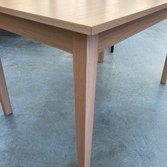 【kj148】美品 格安　120cm幅 ダイニングテーブル 食卓テーブル シンプルスタイル　検)一人暮らし　ファミリー　冷蔵庫　洗濯機　オフィス　事務　テーブル　ラック　収納　家具　ソファ　キッチンの画像