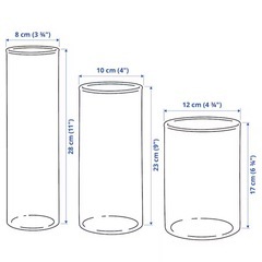 IKEA フラワーベース3点の画像