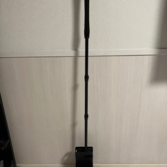 山崎実業　フローリングワイパースタンド　デュオ　ブラック　クイックルワイパー付きの画像