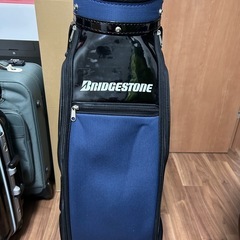BRIDGESTONE キャディバック青の画像