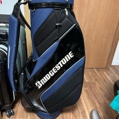 BRIDGESTONE キャディバック青の画像