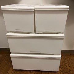 ニトリ　収納ケース Nフラッテ(ホワイト)