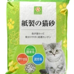 猫砂　紙製7Lx3袋　　　