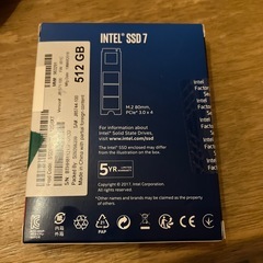 Intel SSD7 M.2 SSD 512GB パソコンの画像
