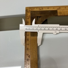 【希少】ヴィンテージ　古道具　木製角尺　両面メモリ 物差し　定規 洋裁の画像