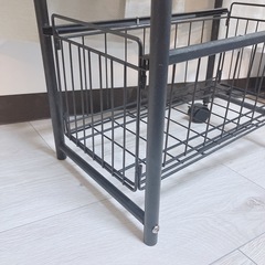 【無料】Vinteky 隙間収納スチールラック3段【ジャンク 】 の画像