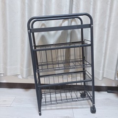 【無料】Vinteky 隙間収納スチールラック3段【ジャンク 】 