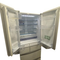 三菱 ノンフロン冷凍冷蔵庫 600L 観音開き 6ドア MR-WX60C-Wの画像
