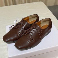 革靴　ブラウン　茶色