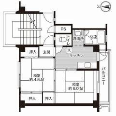 ◆敷金・礼金が無料！◆ビレッジハウス小山1号棟 (406号…