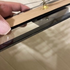 木製ブラックフレーム掛時計 30cmの画像