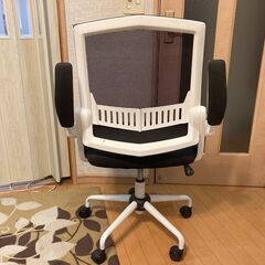 オフィスチェア（ホワイト×ブラック）Ｂｉｒａｎｕ　４脚まとめての画像