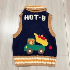 ミキハウス ニットベスト　90サイズの画像