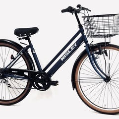 普段使い未使用　27.5型シティサイクル6段変速　ネイビー