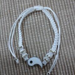 新品★陰陽シンボル マクラメアンクレットの画像