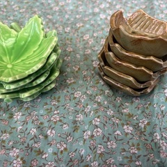 陶器の箸置き＆豆皿の画像