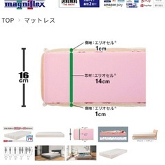 マニフレックス　ダブルベッドの画像