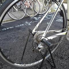 中古自転車３５３８　前後タイヤ新品！　キャノンデール　2012年モデル　CAAD8-6 TIAGRA　７００×２５C　フレームサイズ４４０㎜　ワイヤー錠　＊右変速レバーの上部インジケーターカバー欠損（写真参照）、変速に影響はありません。の画像