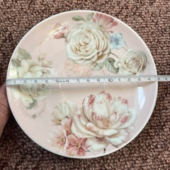 【未使用】花柄ティーカップ＆ソーサーの画像