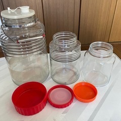 果実酒 瓶 びん　５L入、２L入、1.4L 入　USED　価格は、1瓶の値段です。の画像