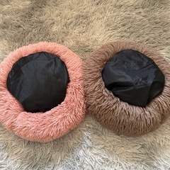 ベッド ペット用ベッド ピンク 犬 猫 セットの画像