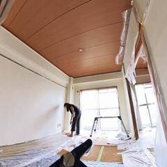 【壁塗り】室内専用ペイントクロス上塗りご依頼作業へ行ってきました。 - 便利屋