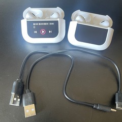 Bluetooth イヤホン 液晶パネル　アプリ接続可能　100%充電の画像