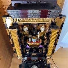 【浄土真宗東本願寺派型・金仏壇と置き物台】