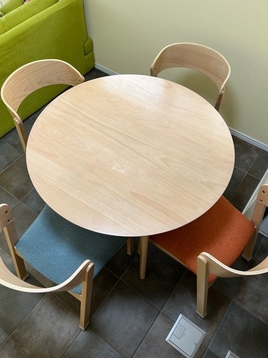 円形ダイニングテーブルセット