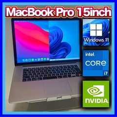【Win11Pro】 グラボ搭載☆MacBook Pro 15インチ A1398の画像