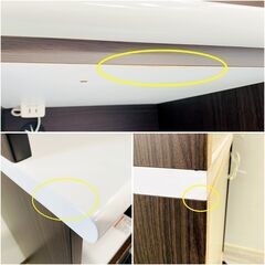 ニトリ/ポスティア/キッチンボード/100KB DBR/幅約100cm/ダークブラウン/食器棚/収納/家電ボード/レンジボード/リビング/家具/E0EQ0106の画像