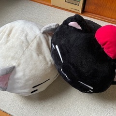 ぬいぐるみ　ねむねこ　猫　2点の画像