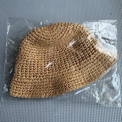 新品　子供用麦わら帽子 リボン付きの画像