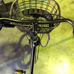 651  ブリヂストン最新機種電動アシスト自転車ステップクルーズブラックアルミボディーの画像