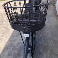651  ブリヂストン最新機種電動アシスト自転車ステップクルーズブラックアルミボディーの画像